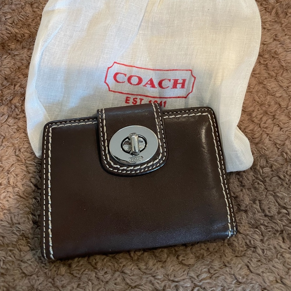 Coach brown wallet